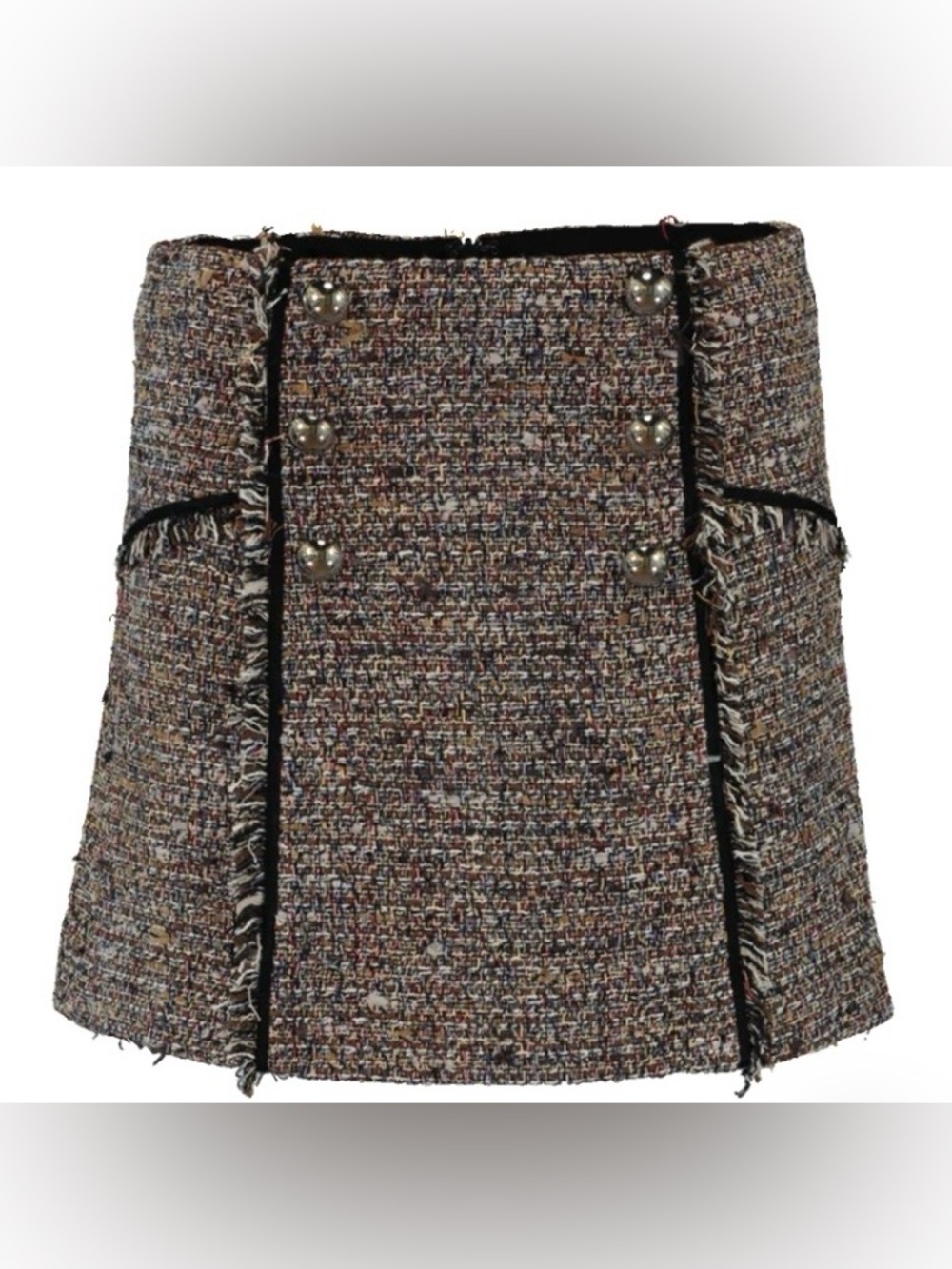 VERONICA BEARD Starck Tweed A-Line Mini Skirt . Sz 00